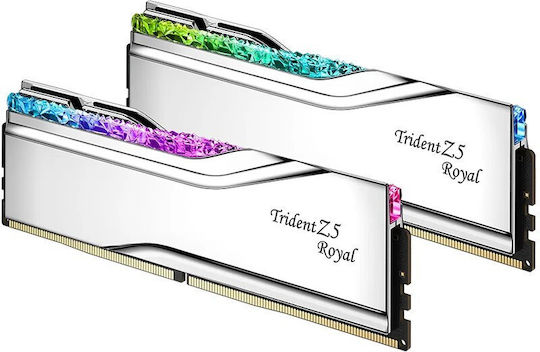 G.Skill Trident Z5 Royal RGB DDR5 32GB RAM with 2x16GB Modules and Speed 7600 for Desktop F5-7600J3646G16GX2-TR5S vue 2