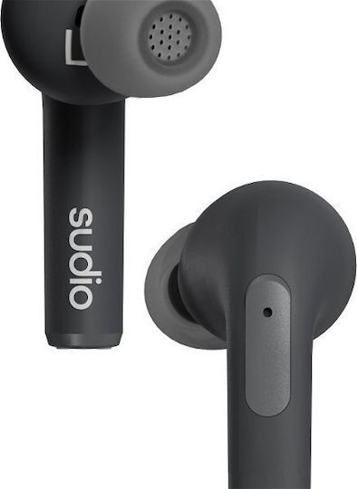 Sudio N2 Pro In-ear Bluetooth Handsfree Earphones with Sweat Resistance and Charging Case Black vue 3