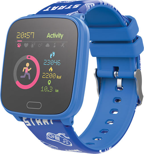 Forever JW-100 Smartwatch with Heart Rate Monitor (Blue)