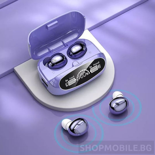 M32 In-ear Bluetooth Handsfree Earphones with Charging Case Purple view 5