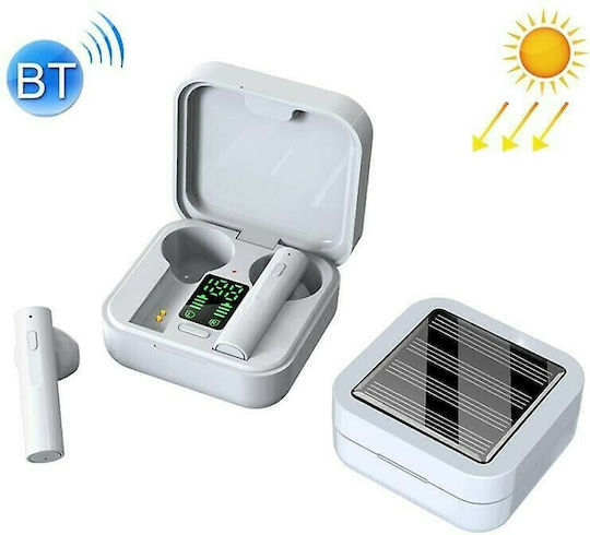 Air6 Plus Earbud Bluetooth Handsfree Earphones with Charging Case White view 1