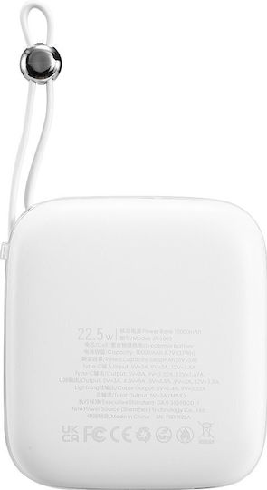 Joyroom Jelly Series JR-L002 Power Bank 10000mAh 22.5W with USB-C Port White vue 5