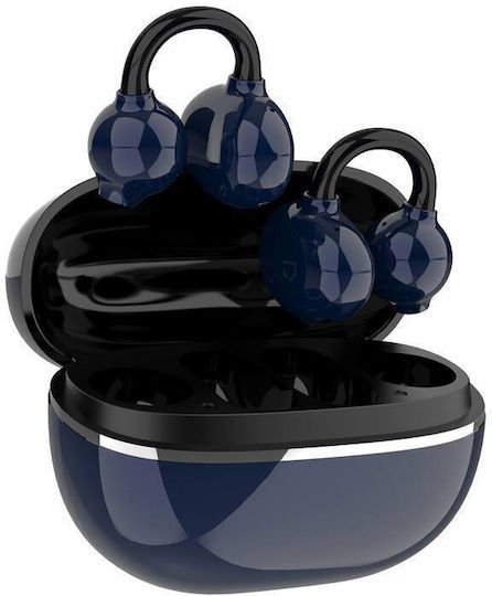 Ldnio T09 Open Ear Bluetooth Handsfree Earphones with Charging Case Blue view 1