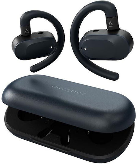 Creative Outlier Go Open Ear Bluetooth Handsfree Earphones with Sweat Resistance and Charging Case Blue