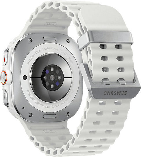 Samsung Galaxy Watch Ultra Titanium 47mm Waterproof with eSIM and Heart Rate Monitor (Titanium White) view 4