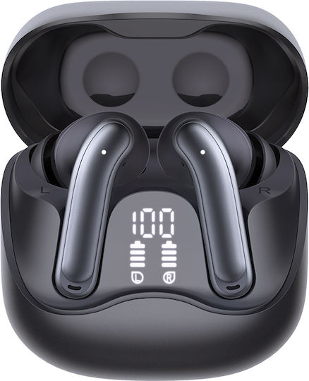 Techsuit EchoFit Pro In-ear Bluetooth Handsfree Earphones with Charging Case Black view 5