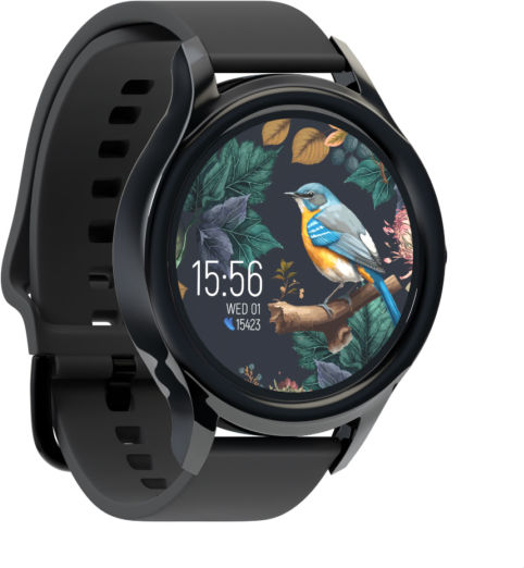 Forever ForeVive 3 SB-340 43mm Smartwatch with Heart Rate Monitor (Black) view 4