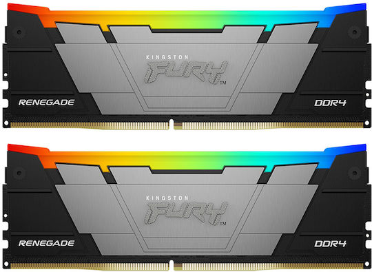 Kingston Fury Renegade Rgb DDR4 16GB RAM with 2x8GB Modules and Speed 3200 for Desktop KF432C16RB2AK2/16 view 2