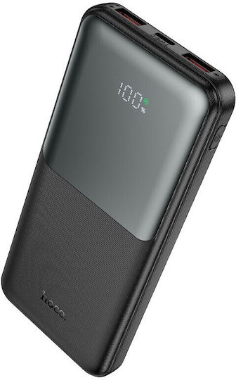 Hoco J136 Sirui Power Bank 10000mAh 22.5W with 2 USB-A Ports and USB-C Port Black