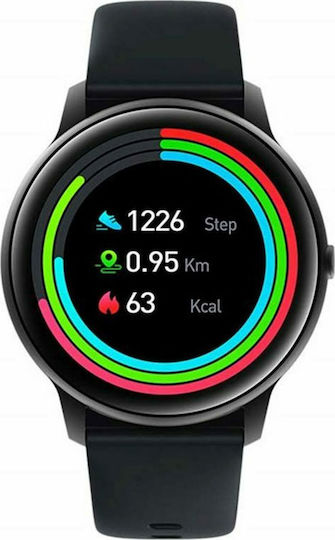 Imilab KW66 45mm Waterproof Smartwatch with Heart Rate Monitor (Black)