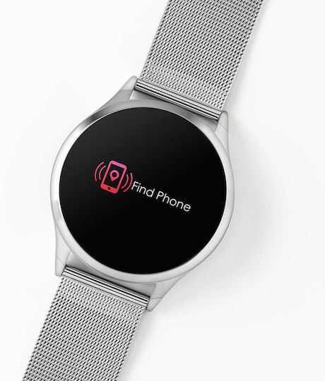 Reflex Active Series 04 38mm Smartwatch with Heart Rate Monitor (Silver Mesh) view 3
