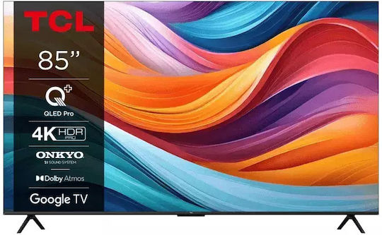TCL Smart Television 85" 4K UHD QLED 85T7B HDR (2024) view 1