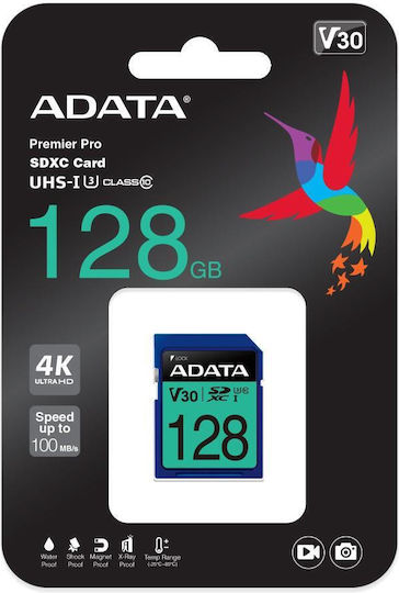 Adata Premier Pro SDXC 128GB Class 10 U3 V30 UHS-I view 3