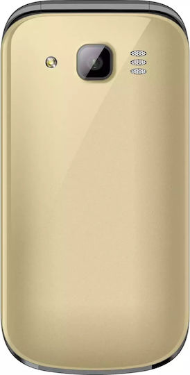 Bea-fon C245 Dual SIM Mobile with Buttons Gold view 3