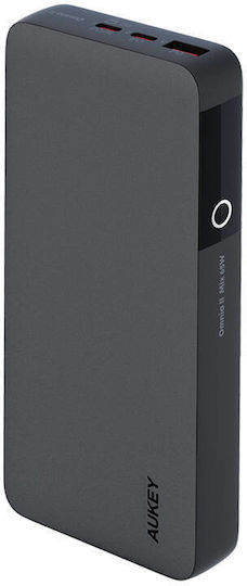 Aukey PB-Y43 Power Bank 20000mAh 65W with USB-A Port and 3 USB-C Ports Power Delivery Black