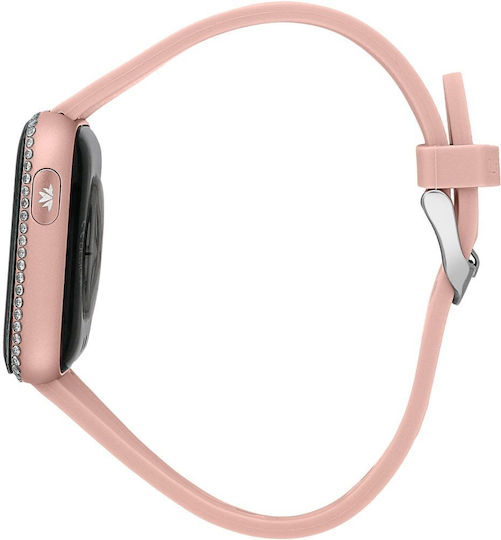 Morellato M-01 Stainless Steel Smartwatch with Heart Rate Monitor (Pink) vista 2