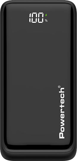 Powertech PT-1326 Power Bank 10000mAh 22.5W with 2 USB-A Ports and USB-C Port Power Delivery / Quick Charge 3.0 Black view 4