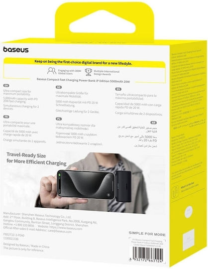 Baseus Compact Lightning Edition Power Bank 5000mAh 20W Black view 8
