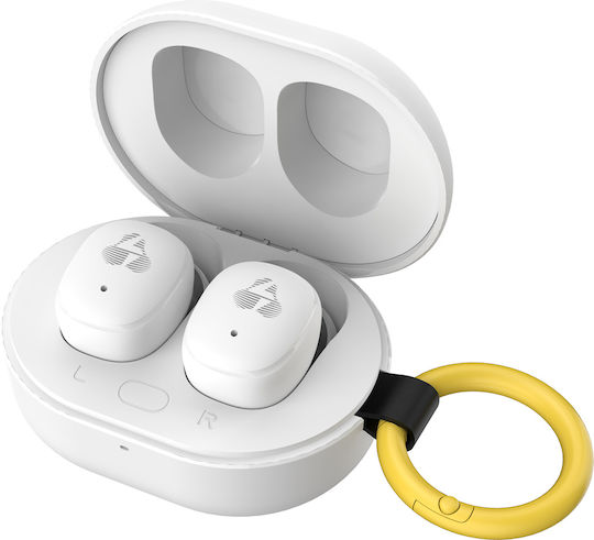 Powertech PT-1393 In-ear Bluetooth Handsfree Earphones with Sweat Resistance and Charging Case White view 3