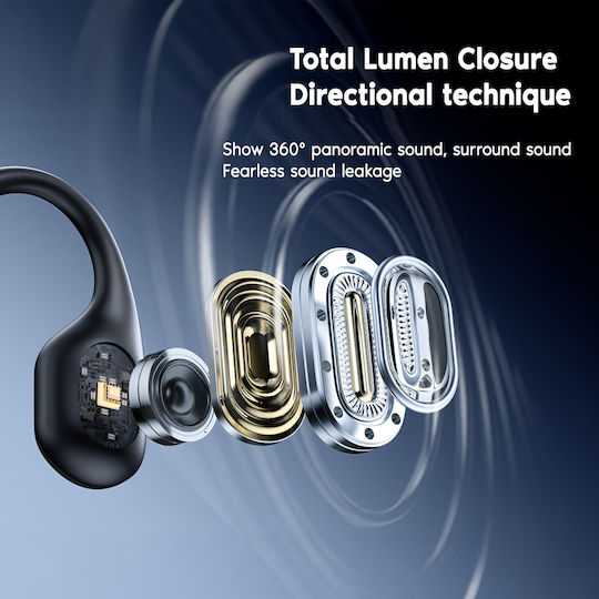 Remax Yvton Series RB-S11 Bone Conduction Bluetooth Handsfree Earphones with Sweat Resistance Black view 3