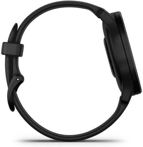 Garmin Vivomove Sport 40mm Waterproof Smartwatch with Heart Rate Monitor (Black Case and Silicone Band with Slate Accents) view 5