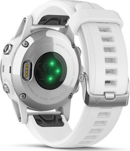 Garmin Fenix 5 Plus Stainless Steel 42mm Waterproof Smartwatch with Heart Rate Monitor (White) view 8