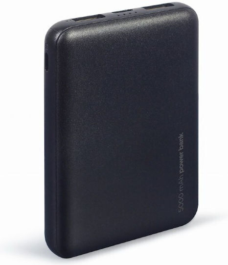 Gembird Power Bank 5000mAh 10W with 2 USB-A Ports Black