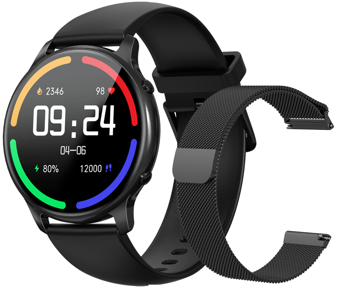 eXtremeFiT Pro Aluminium Smartwatch with Heart Rate Monitor (Black)