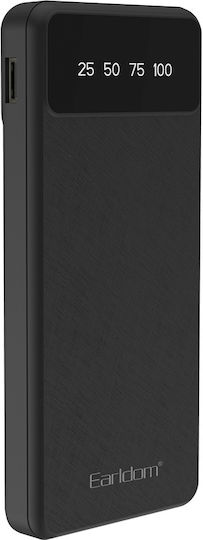 Earldom ET-PB46 Power Bank 10000mAh with USB-A Port Black