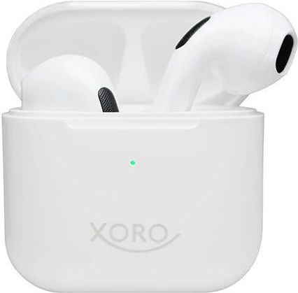 Xoro KHB 30 Earbud Bluetooth Handsfree Earphones with Charging Case White view 1