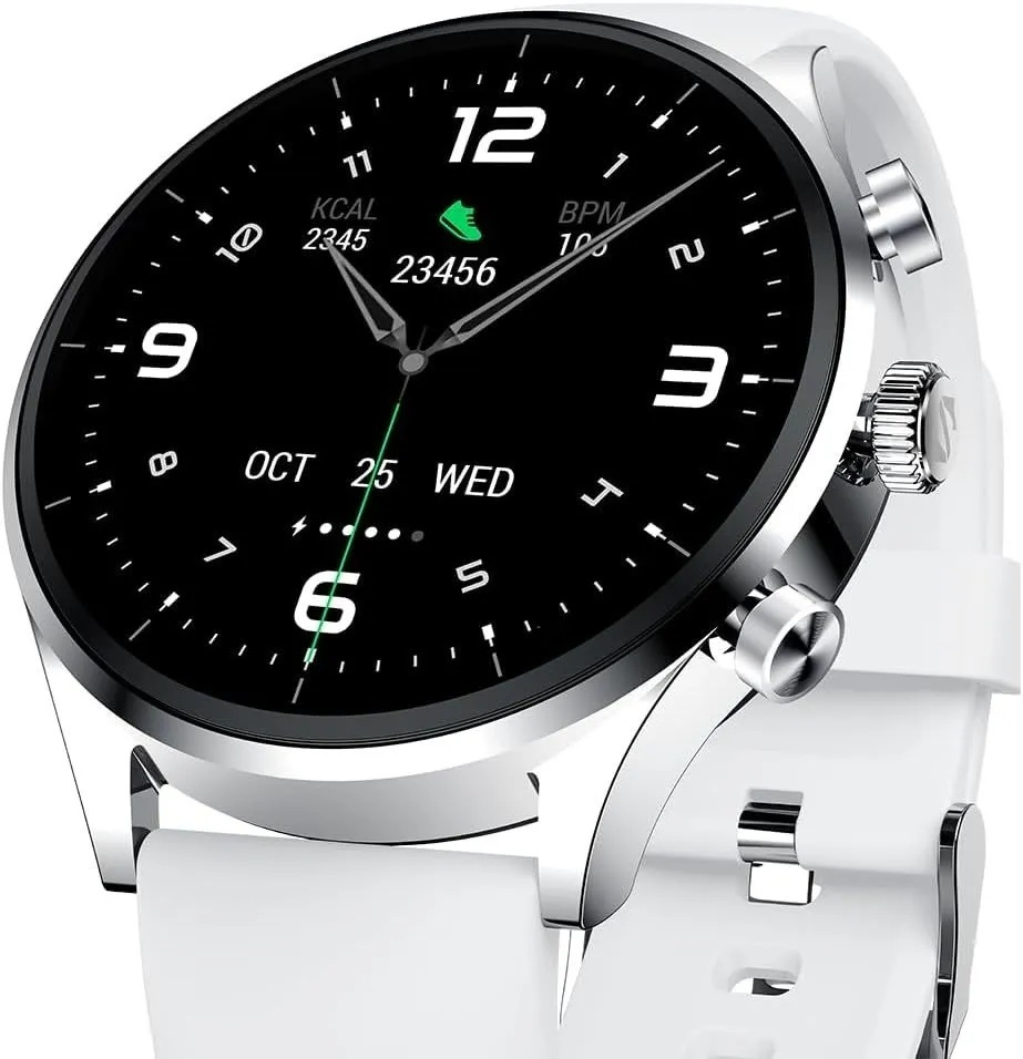 Black Shark S1 Classic Stainless Steel Smartwatch with Heart Rate Monitor (Silver) view 3