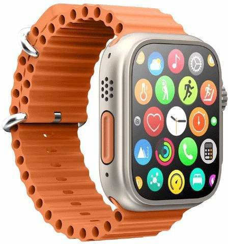 S9 Ultra Smartwatch with Heart Rate Monitor (Orange)