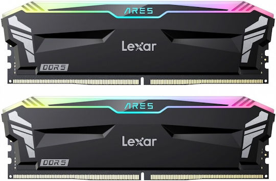 Lexar Ares RGB DDR5 32GB RAM with 2x16GB Modules and Speed 6800 for Desktop LD5U16G68C34LA-RGD