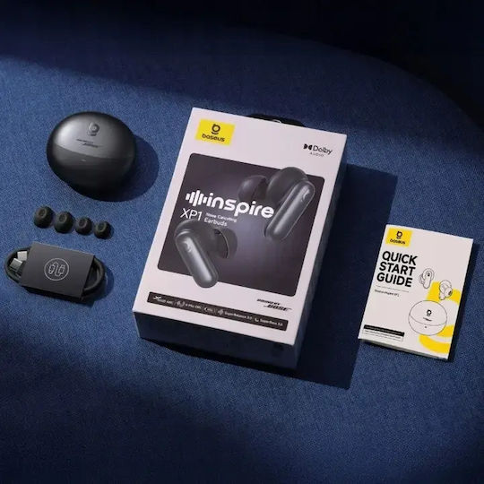 Baseus Inspire XP1 In-ear Bluetooth Handsfree Earphones with Sweat Resistance and Charging Case Black view 7