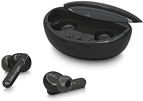 Behringer T-Buds Bluetooth Handsfree Earphones with Charging Case Black view 4