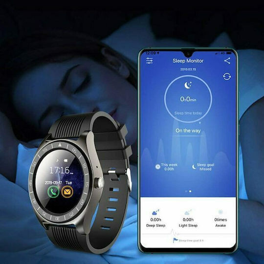 Ezra SW32 Smartwatch with Heart Rate Monitor (Black) view 2