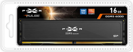 Silicon Power Power XPOWER Pulse DDR5 with Module 1x16GB and Speed 6000 for Desktop SP016GXLWU60CFSJ view 2
