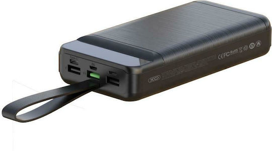 XO PR159 Power Bank 60000mAh 18W with 2 USB-A Ports and USB-C Port Black
