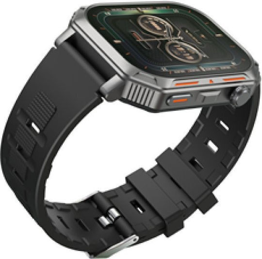 Riversong Motive 8S Smartwatch with Heart Rate Monitor (Space Gray) view 3