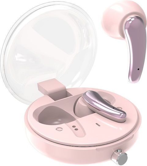 Pavareal PA-H13 In-ear Bluetooth Handsfree Earphones with Charging Case Pink view 1