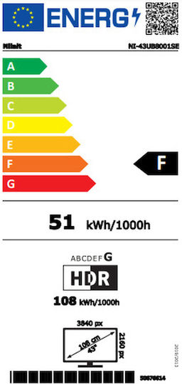 Nilait Smart Television 43" 4K UHD LED NI-43UB8001SE view 8