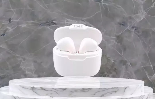 T'nB Feat 3 In-ear Bluetooth Handsfree Earphones with Charging Case White view 5