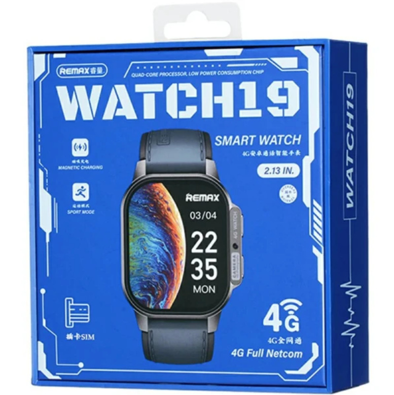 Remax Watch 19 with SIM and Heart Rate Monitor (Blue) view 6