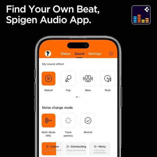Spigen SA2402 ANC Pro In-ear Bluetooth Handsfree Earphones with Charging Case White view 6