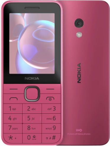 Nokia 225 4G (2024) Dual SIM Mobile with Buttons (English Menu) Pink view 6