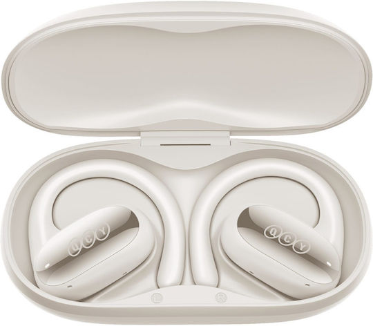 QCY Crossky GTR 2 Open Ear Bluetooth Handsfree Earphones with Sweat Resistance and Charging Case White view 4
