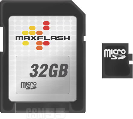 Maxflash microSDHC 32GB 11MB/s with Adapter view 2