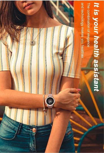 Pacific 17-1 Smartwatch with Heart Rate Monitor (Silver) vista 4
