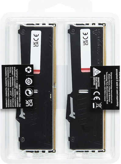 Kingston Fury Beast RGB DDR5 32GB RAM with 2x16GB Modules and Speed 5600 for Desktop KF556C40BBAK2-32 view 6