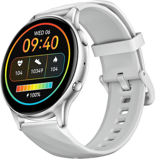 Kumi GW5 Smartwatch with Heart Rate Monitor (Silver)